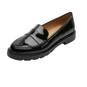 Rockport Kacey 2 Black Patent Penny Loafer